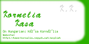 kornelia kasa business card